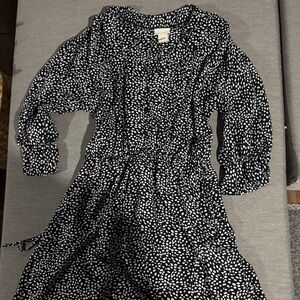 H&M Black and White Polka Dot Dress